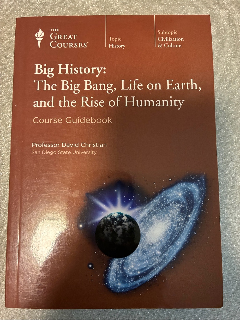 The Great Courses "Big History" Course Guidebook - with 8 DVDs